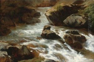 A Rocky Stream With Rapids