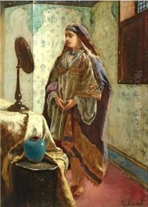 Odalisque In Her Boudoir by Rudolph Ernst