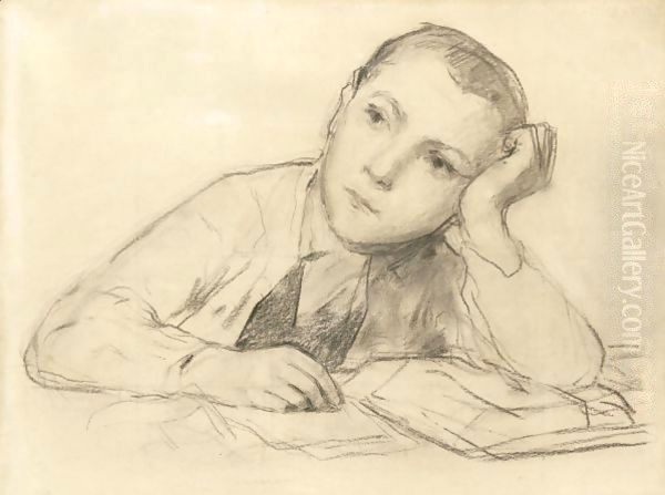 Study For 'Writting Boy' - view 1
