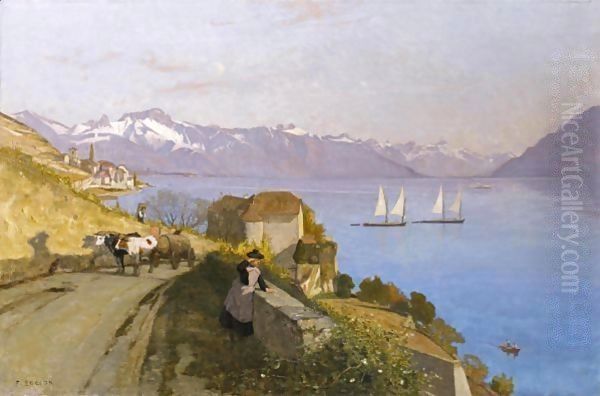The Castle Of Glerolles Near Rivaz - view 1