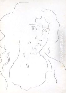 Study For 'Italian Woman' (Giulia Leonardi) by Ferdinand Hodler