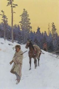 After The Hunt by Henry Farny