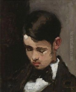 Portrait Of Harry W. Barnitz by Thomas Cowperthwait Eakins