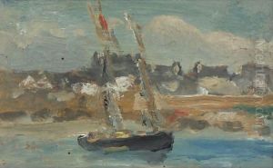 Two Masted Schooner, Concarneau by Robert Henri