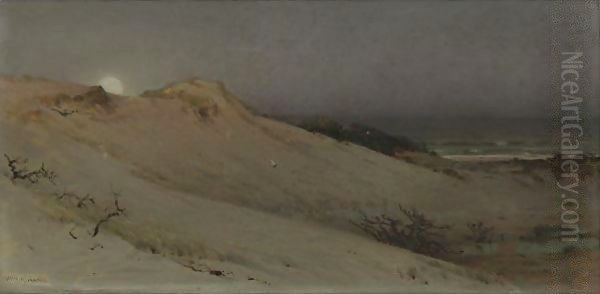 Sandhills Moonrise (Moonrise Over The Dunes) - view 1