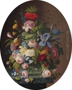 Still Life With Flowers by Severin Roesen