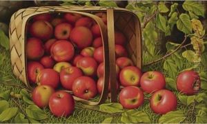 Basket Of Apples 2 by Levi Wells Prentice