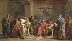 Curio Dentato Rifiuta I Doni Dei Sanniti by Vincenzo Camuccini