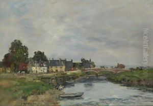 Touques, Le Vieux Port A Maree Basse