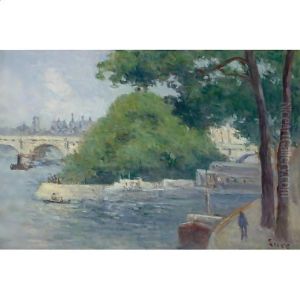 Les Bords De La Seine A Paris by Maximilien Luce