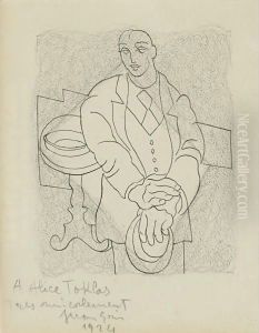 Homme Avec Chapeau by Juan Gris