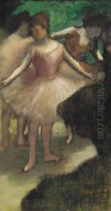 Trois Danseuses En Rose by Edgar Degas