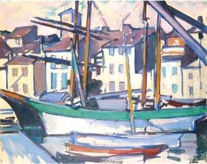 Cassis Harbour by Samuel John Peploe