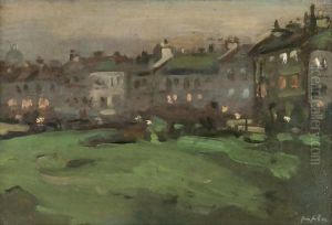 The Links At Dusk, North Berwick by Samuel John Peploe
