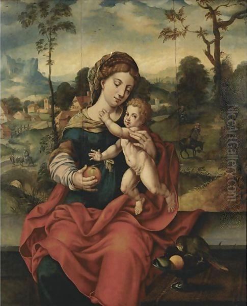 The Virgin And Child In A Landscape - view 1