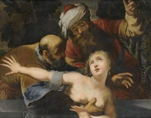 Susanna And The Elders by Claude Vignon