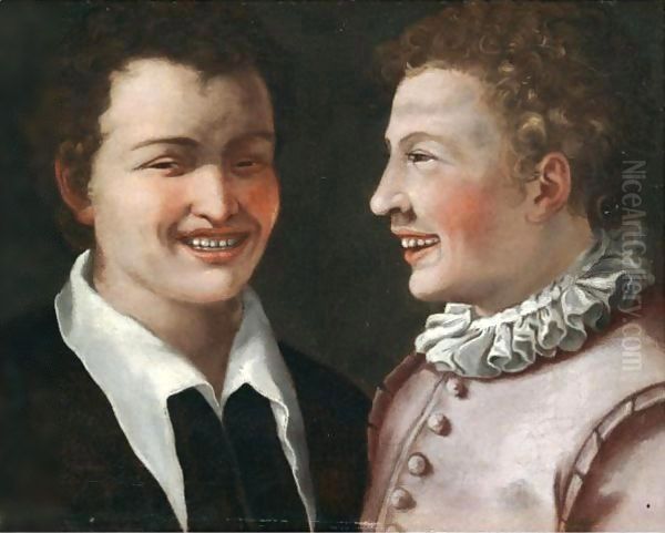 Two Boys Laughing - view 1
