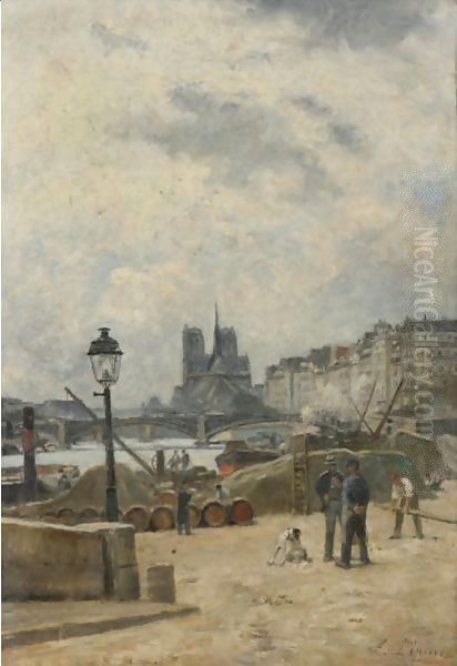 The Seine At Pont Sully And Le Quai Henri Iv - view 1