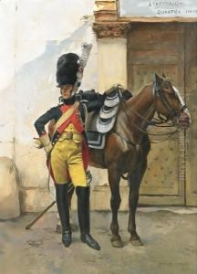 An Elite Soldier Of The Imperial Guard by Francois Flameng