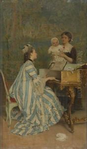 Baby's Delight by Girolamo Induno