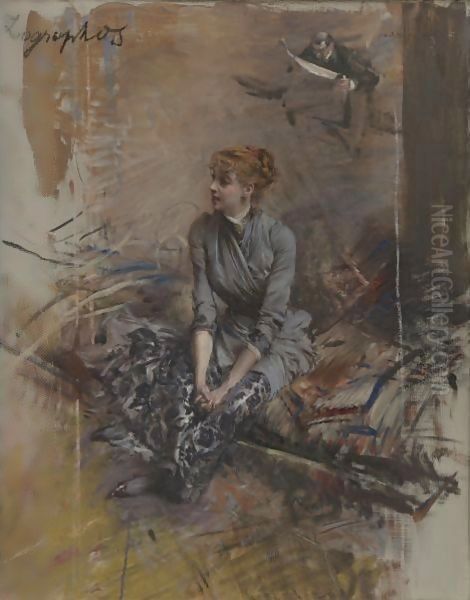 Portrait Of Madame Gabrielle Rejane - view 1