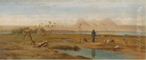 Midday Break Along The Nile, Giza
