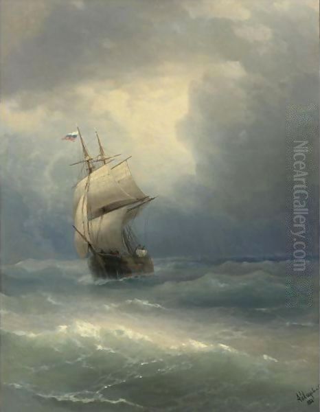 Ship At Sea, 1888 - view 1