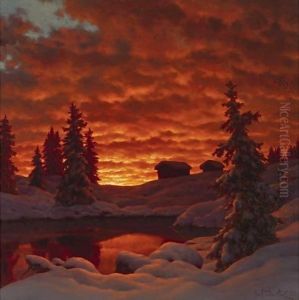 Sunset, 1923 by Ivan Fedorovich Choultse