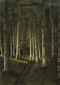 Birch Grove, 1881 by Arkhip Ivanovich Kuindzhi