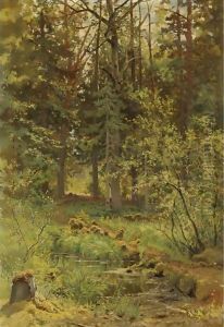 Forest Landscape, 1889 by Ivan Shishkin