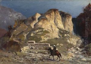Fountain In The Environs Of The Village Brestovets, Circa 1870s by Vasily Polenov