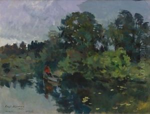 On The Lake With Lily Pads, 1915 by Konstantin Alexeievitch Korovin
