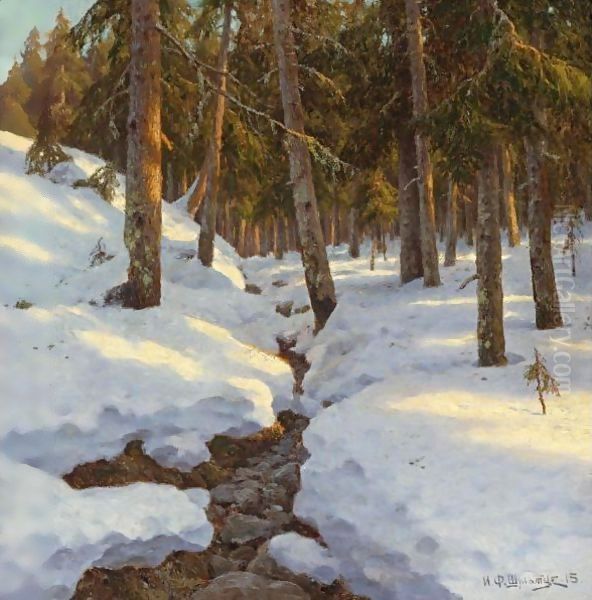 Winter Creek, 1915 - view 1