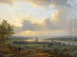 A View On The River Rhine Near Arnhem
