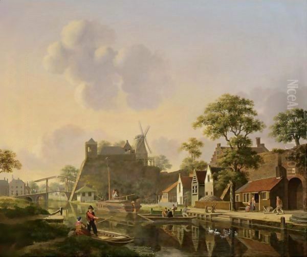 A Town At A Canal - view 1