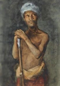 An Indonesian Soldier by George Hendrik Breitner