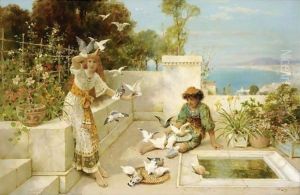 Feeding The Birds by William Stephen Coleman