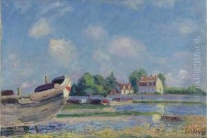 Bateaux En Reparation A Saint-Mammes