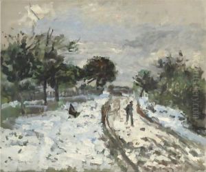 Paysage De Neige by Pierre Auguste Renoir