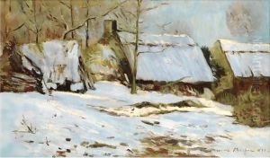 Chaumieres Sous La Neige