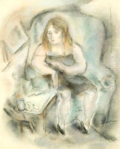 Fille Assise by Jules Pascin