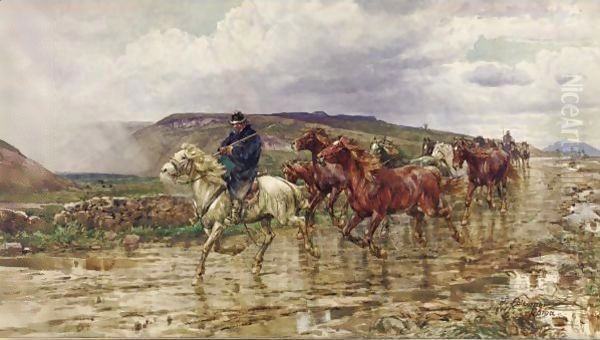 Bringing In The Horses - view 1