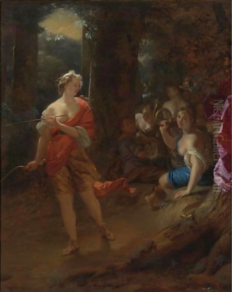 Diana And Her Nymphs In A Clearing - view 1