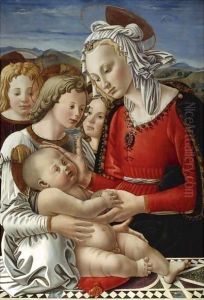 The Madonna And Child With Three Angels ('The Benson Madonna') by Fra Diamante