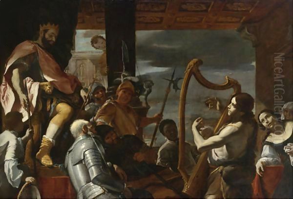 David Playing The Harp Before Saul - view 1