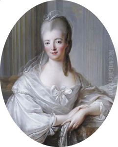 Portrait Of A Young Woman, Half-Length, Wearing A White Dress With A Large Bow