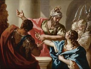 Young Hannibal Swears Enmity To Rome by Giovanni Antonio Pellegrini