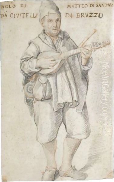 Portrait Of A Street Musician - view 1