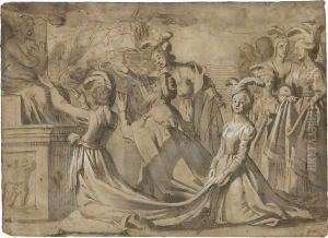The Idolatry Of Solomon by Gerrit Van Honthorst