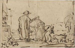 The Dismissal Of Hagar by Carel Fabritius